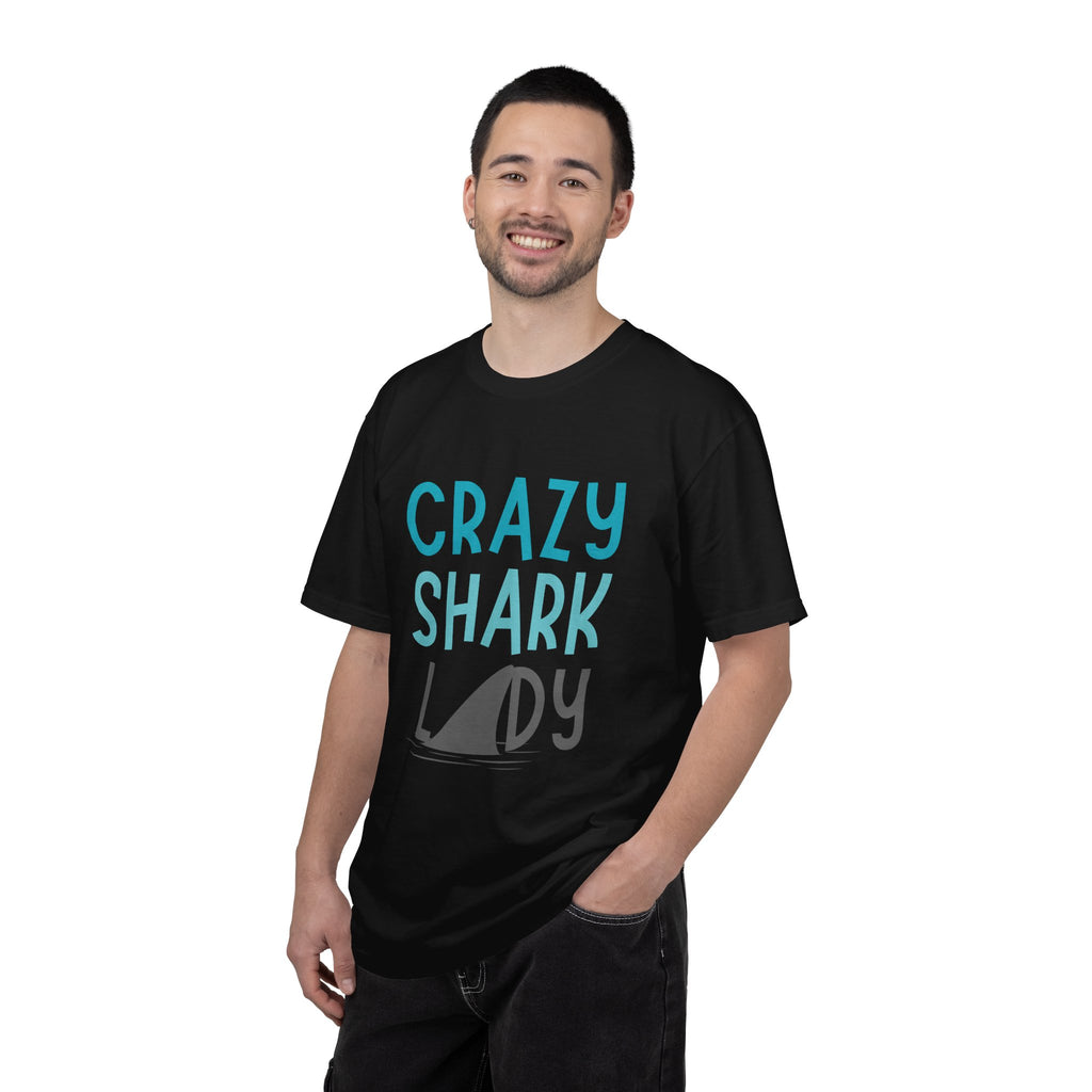 Crazy Shark Lady Shirt — Funny Ocean Lover Tee, Beach Gift for Shark Obsessed Women