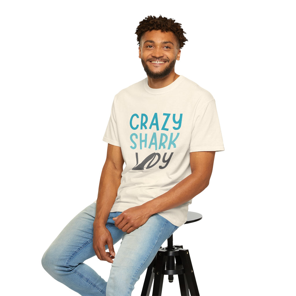 Crazy Shark Lady Shirt — Funny Ocean Lover Tee, Beach Gift for Shark Obsessed Women