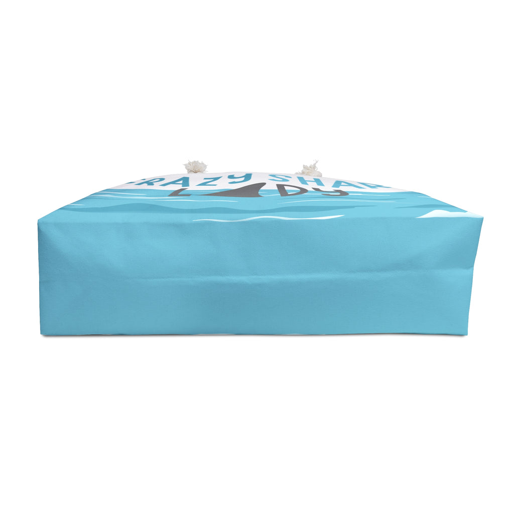 Crazy Shark Lady Weekender Bag — Cute Ocean-Themed Travel Tote for Beach Trips & Summer Getaways