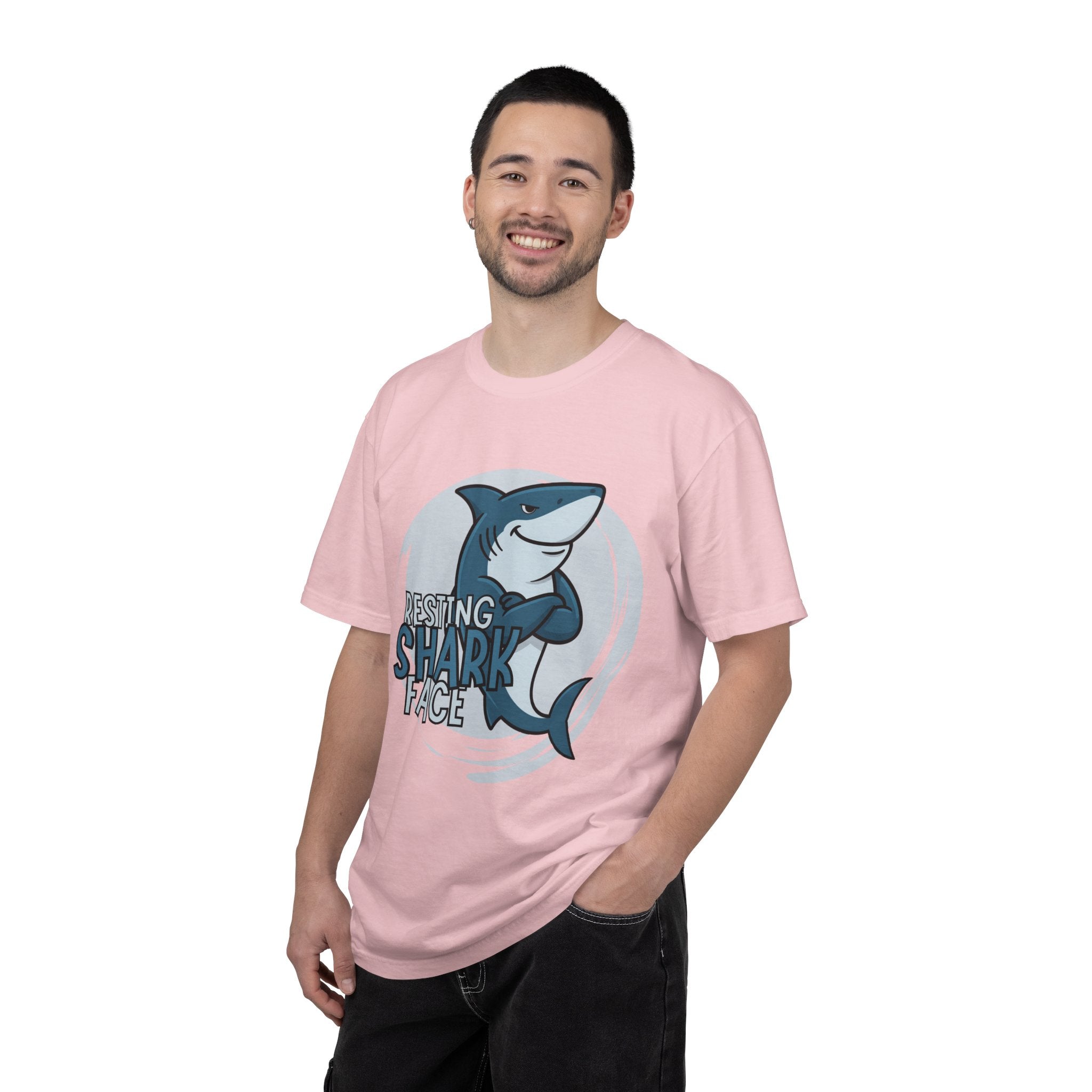 Resting Shark Face Shirt — Funny Ocean Lover Tee, Beach Gift for Women & Men