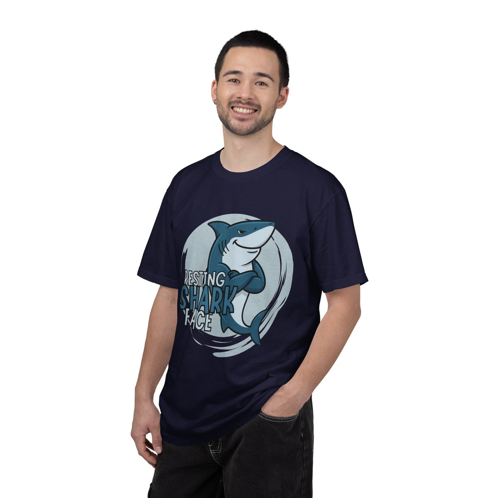 Resting Shark Face Shirt — Funny Ocean Lover Tee, Beach Gift for Women & Men