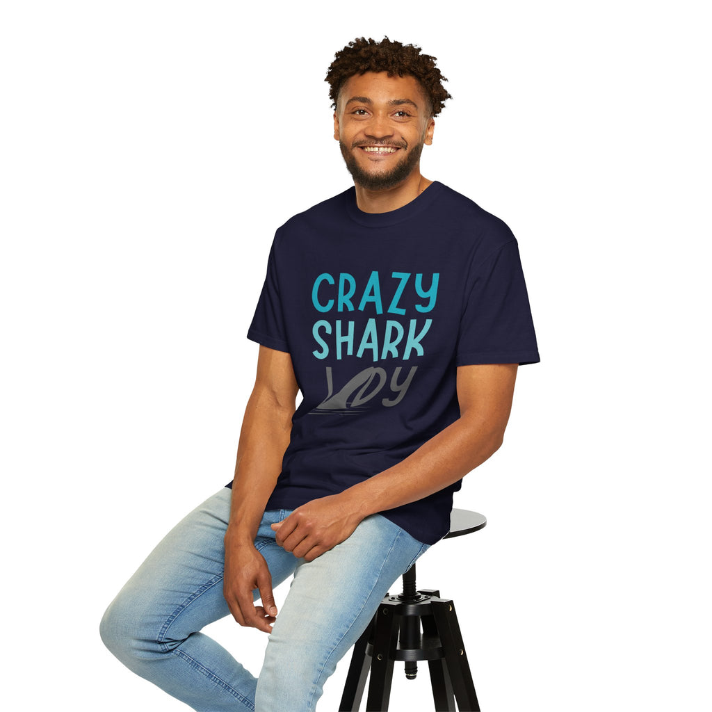 Crazy Shark Lady Shirt — Funny Ocean Lover Tee, Beach Gift for Shark Obsessed Women