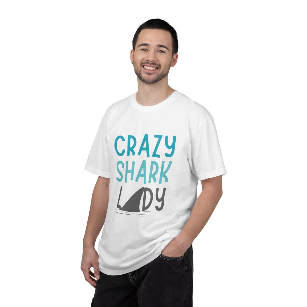 Crazy Shark Lady Shirt — Funny Ocean Lover Tee, Beach Gift for Shark Obsessed Women