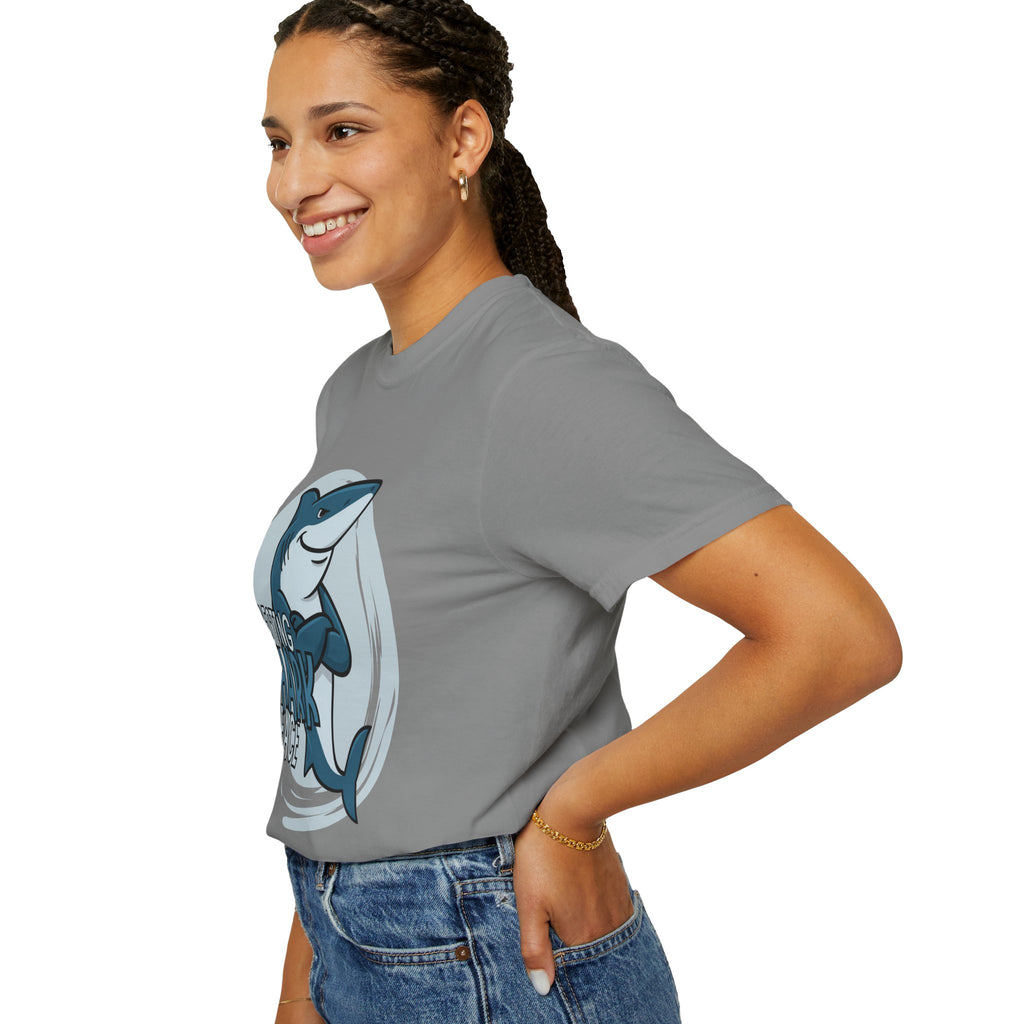 Resting Shark Face Shirt — Funny Ocean Lover Tee, Beach Gift for Women & Men