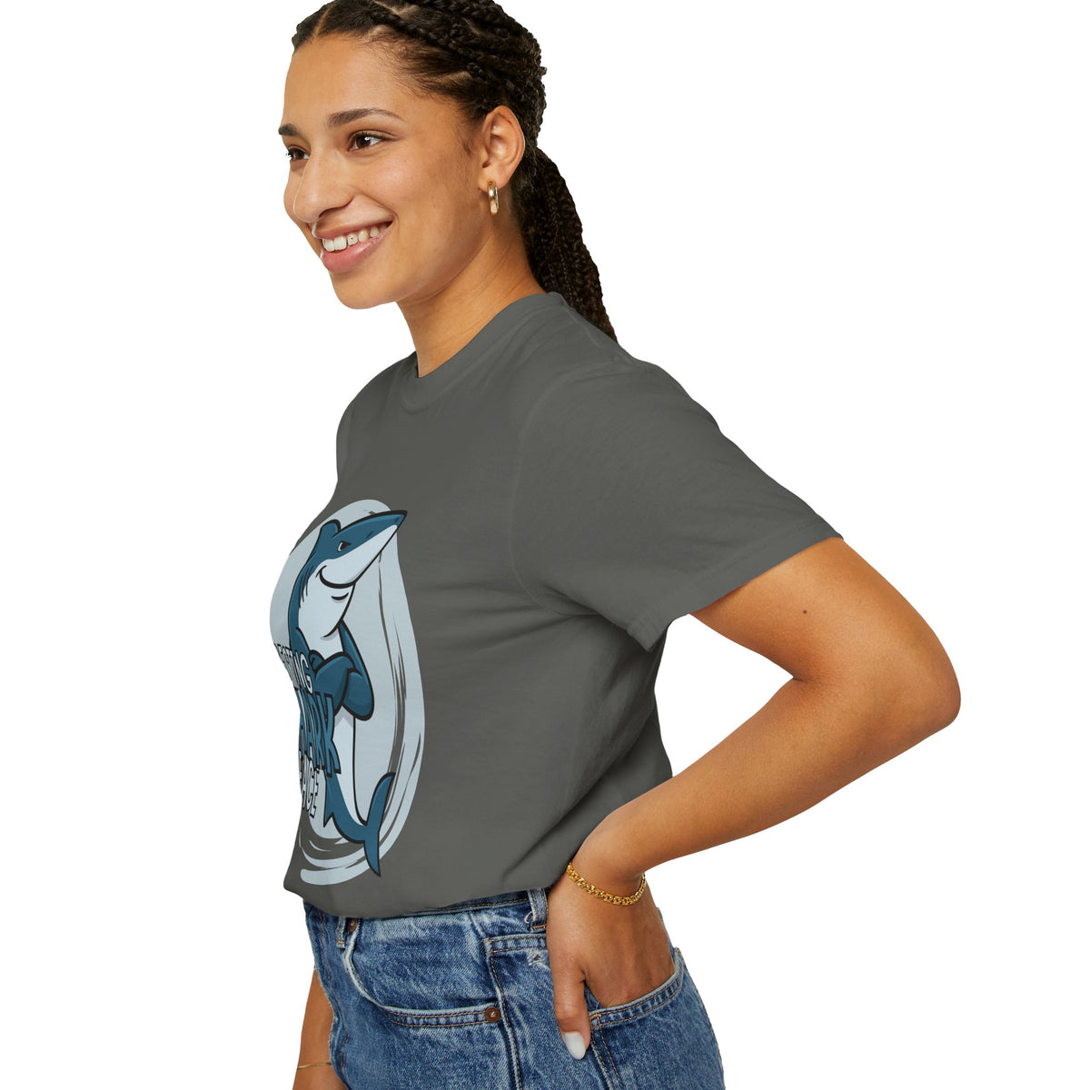 Resting Shark Face Shirt — Funny Ocean Lover Tee, Beach Gift for Women & Men