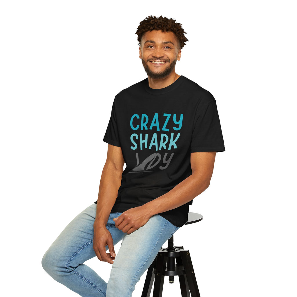 Crazy Shark Lady Shirt — Funny Ocean Lover Tee, Beach Gift for Shark Obsessed Women